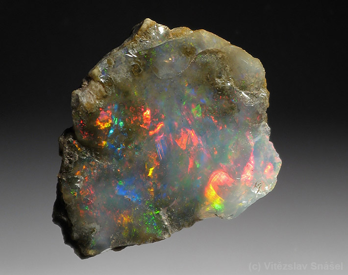 Precious opal from very old mines in Dubník, Slovakia