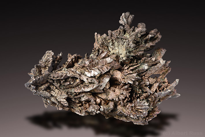Cluster of native silver crystals from Michigan, USA