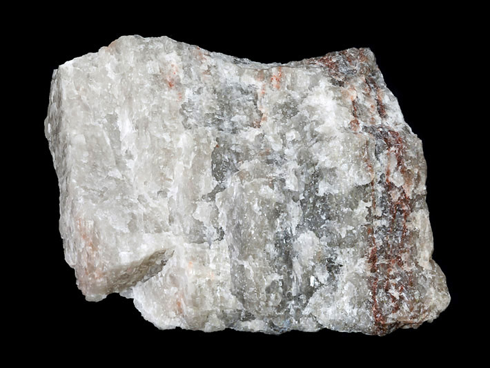 Layered coarse grained anhydrite from Gemerska Horka, Slovakia