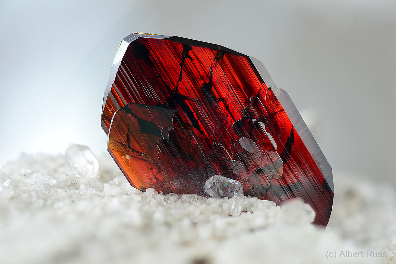 Detail of perfect brookite crystal from Khârân District, Balochistan province, Pakistan