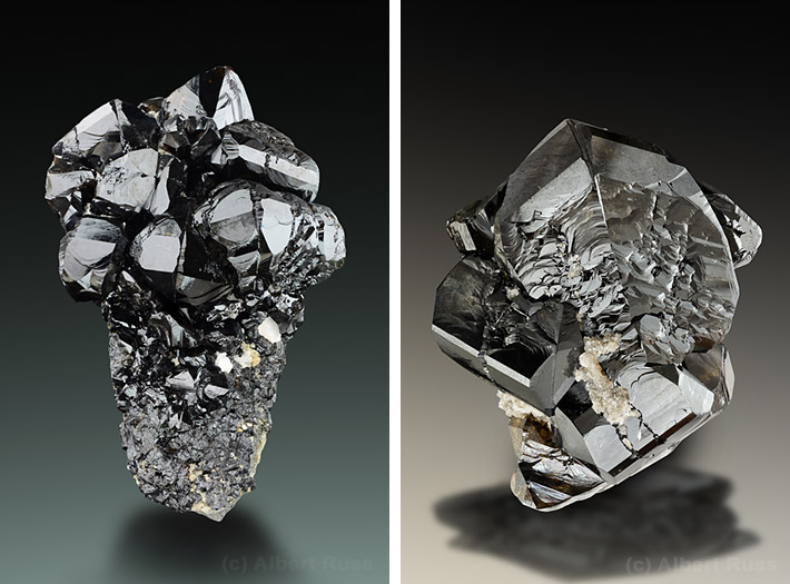 Excellent crystals of cassiterite from Viloco Mine, Loayza, Bolivia