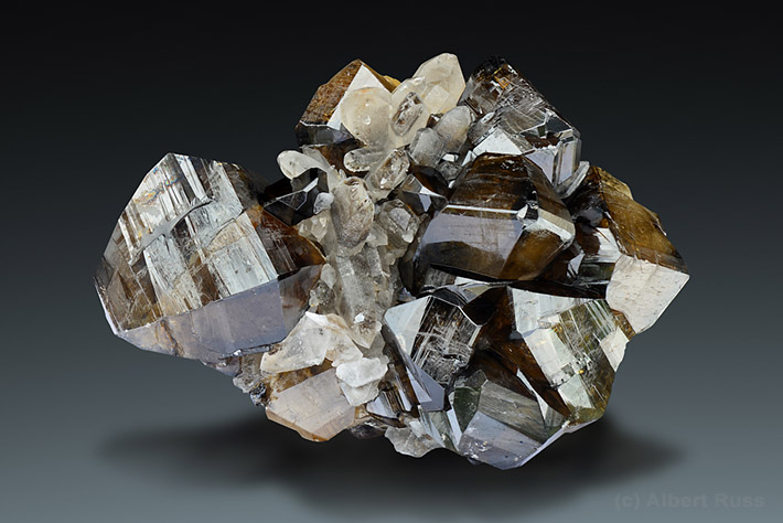 Brown cassiterite crystal from Viloco Mine, Loayza, Bolivia