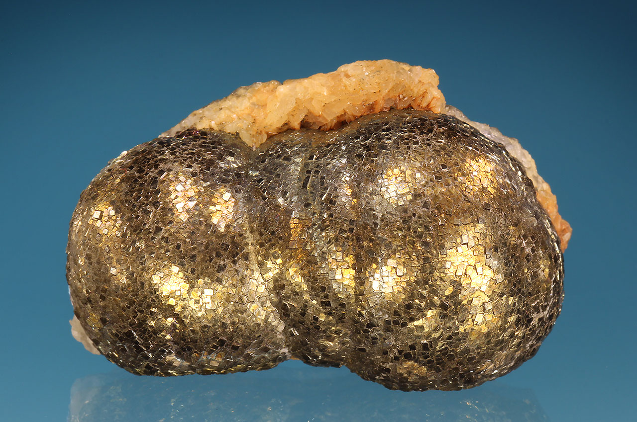 Botryoidal aggregates of tiny marcasite crystals from Loja, Melk District, Austria.