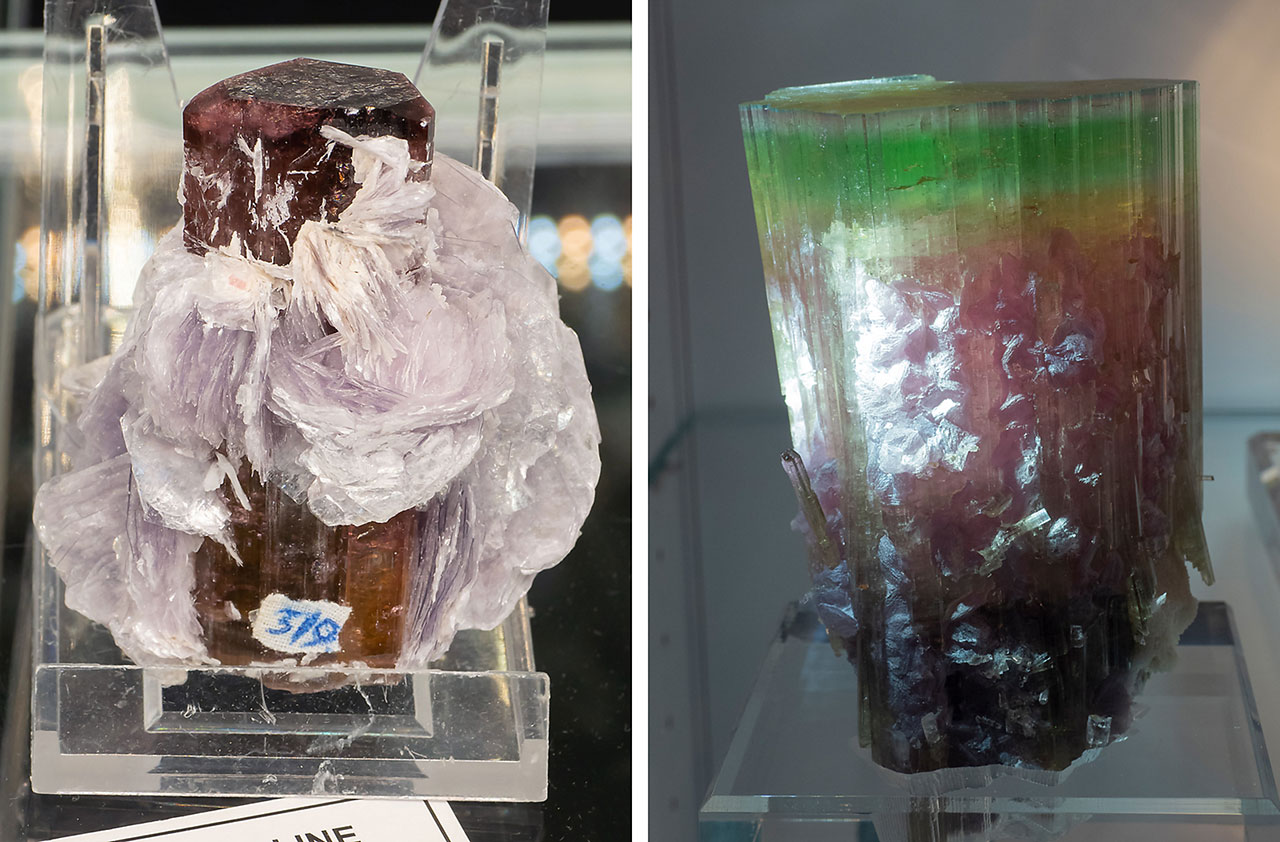 Colorful lithium tourmalines from Tajikistan and Afghanistan