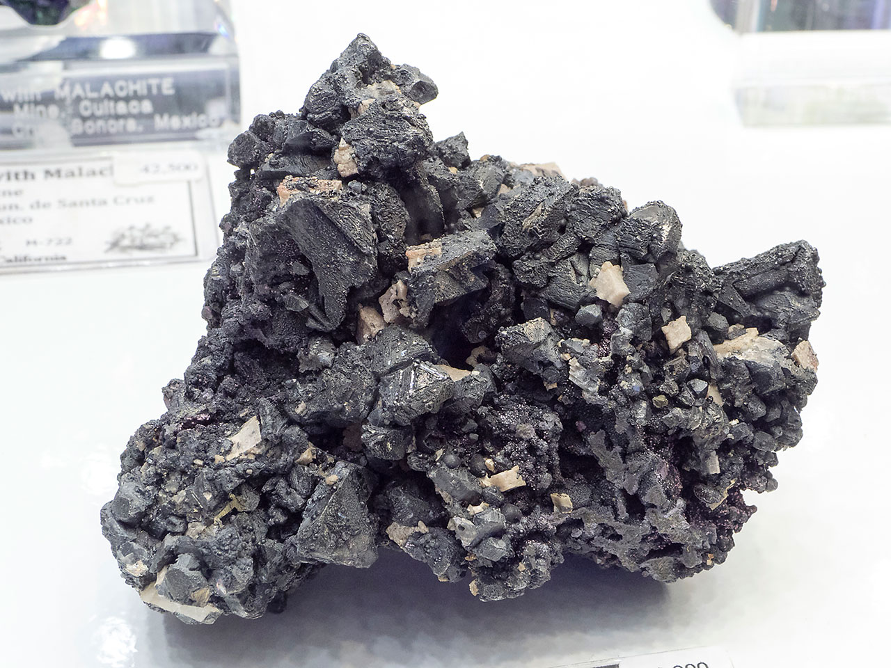 Big rare crystals of native bismuth from Schlema, Germany