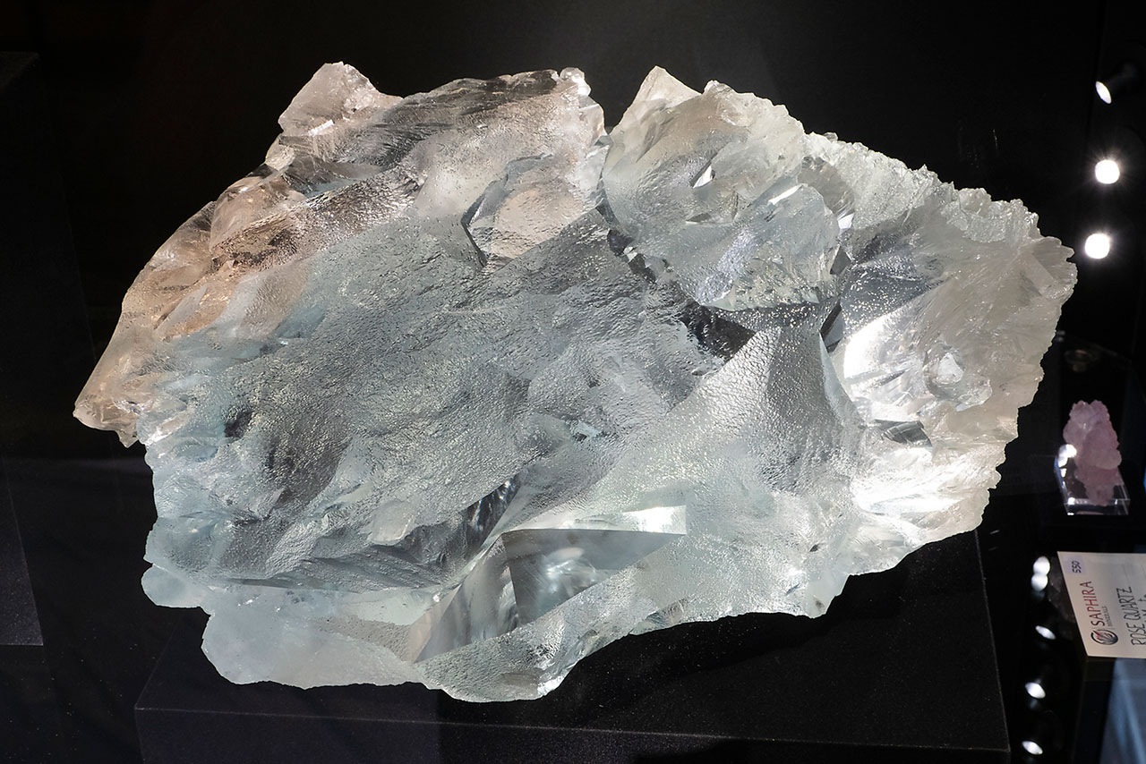 Heavily etched topaz crystal from Espírito Santo, Brazil