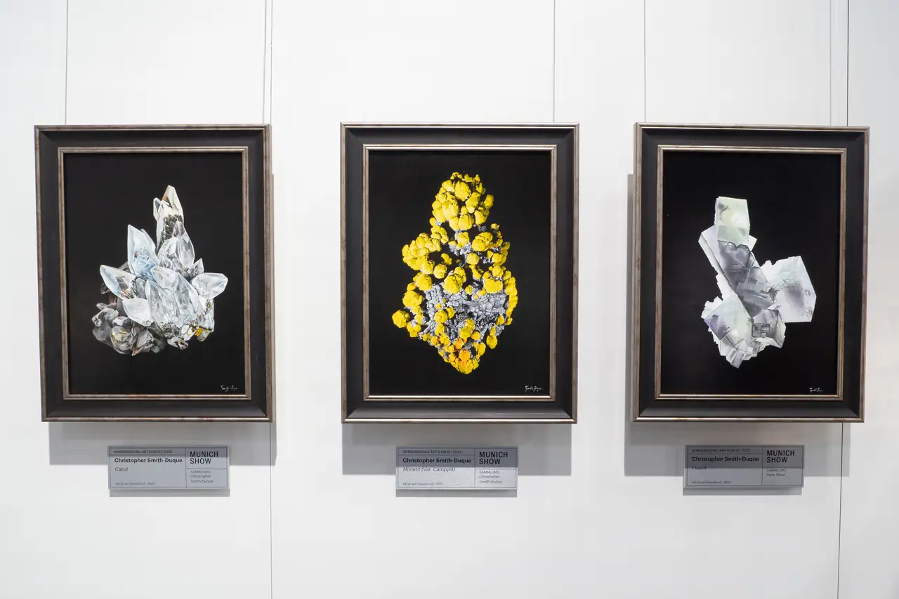 Various mineral acrylic paintings by British artist Christopher Smith-Duque.