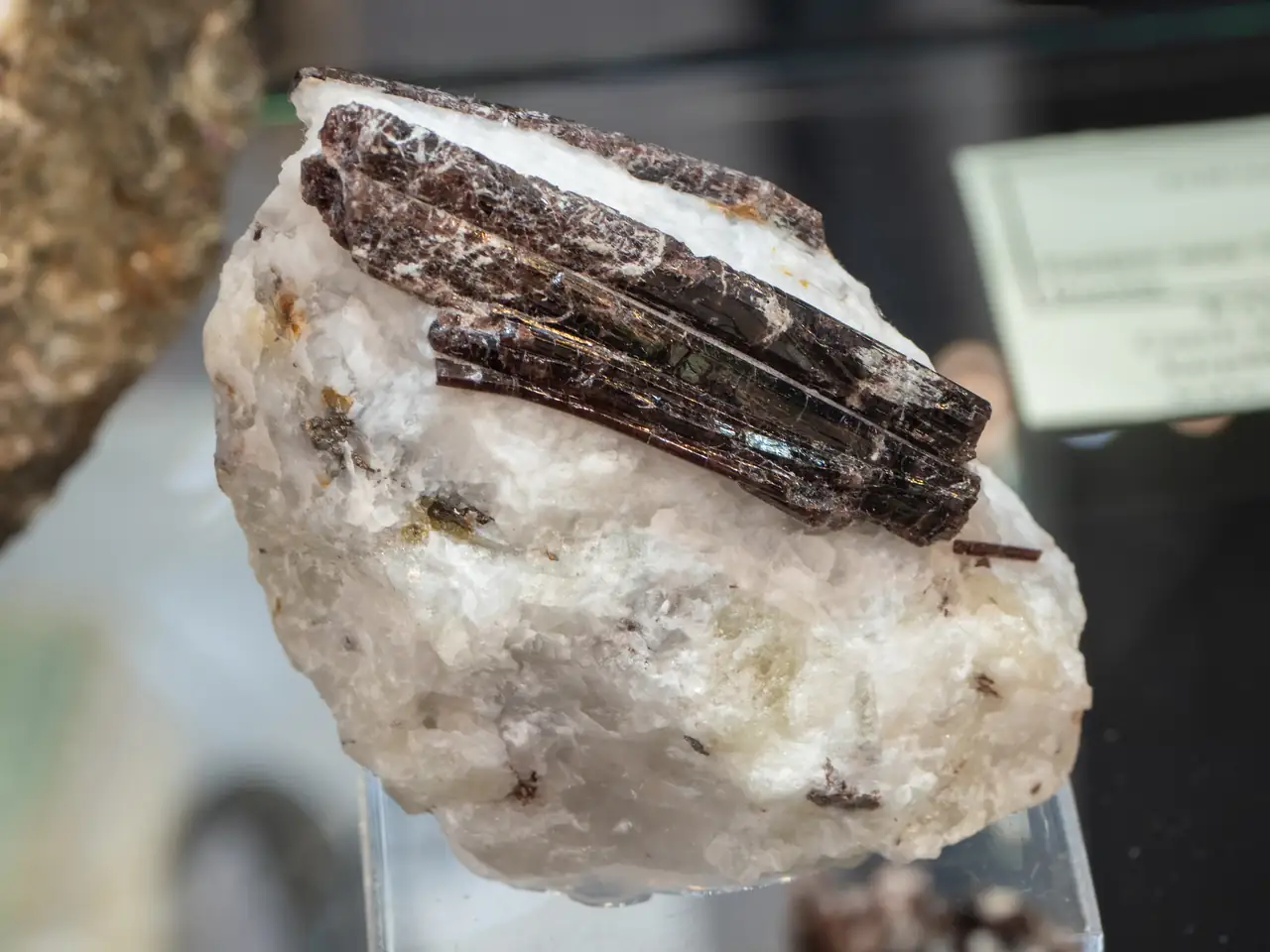 Painite crystal in matrix from Kyauk-Pyat-Thet (near Mogok), Myanmar.