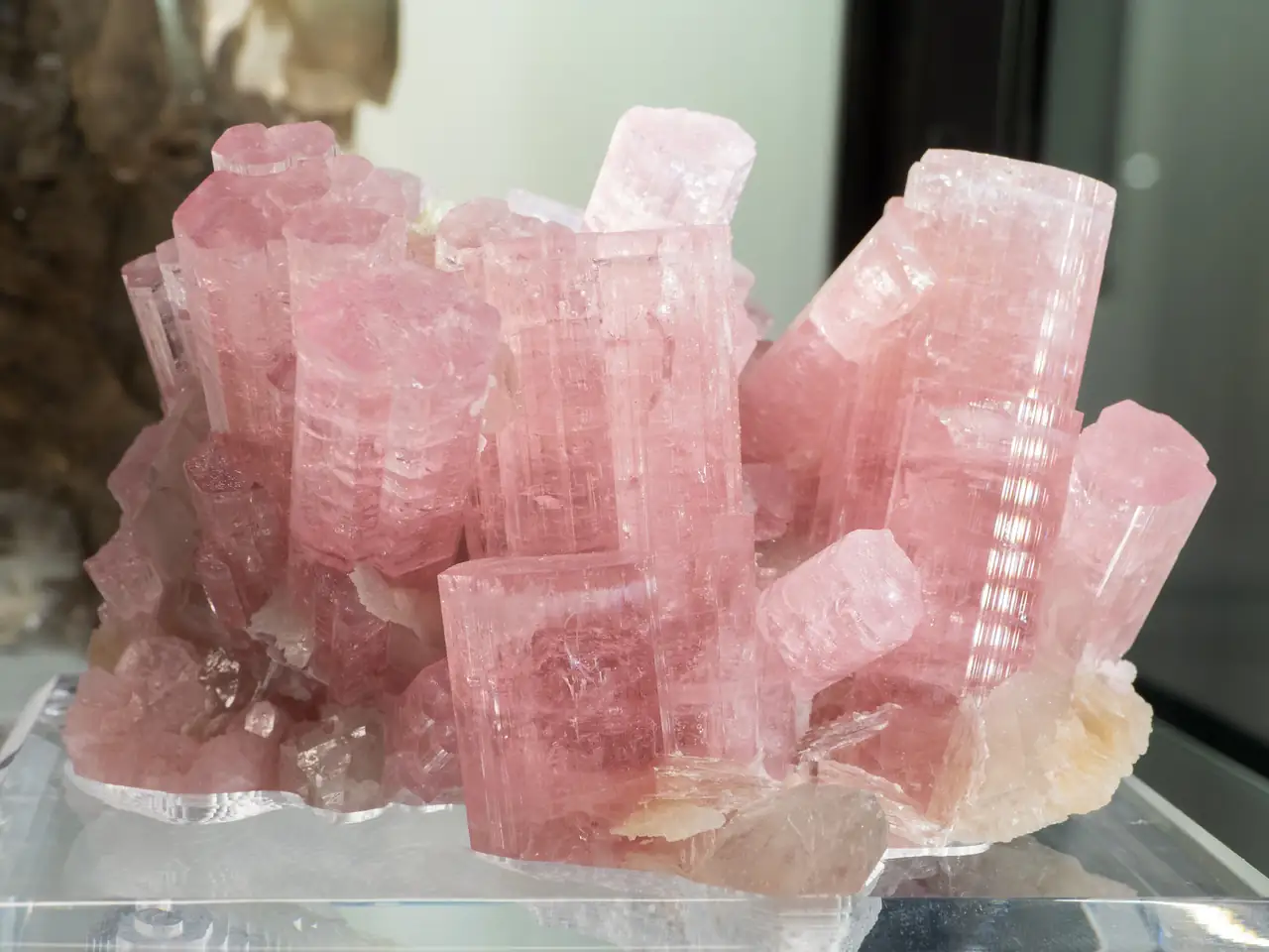Bright pink rubellite tourmaline from Pachigram, Nuristan, Afghanistan.
