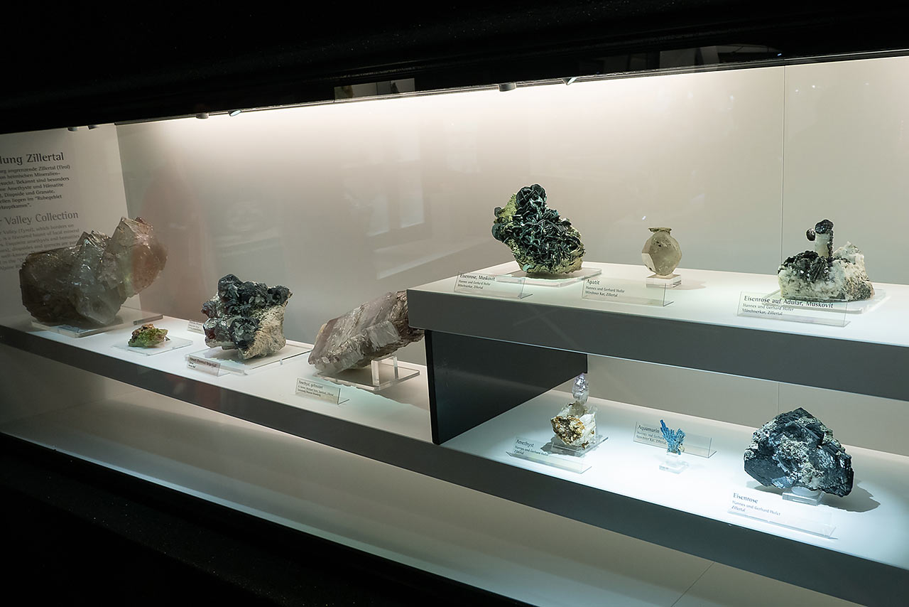 Various minerals from the Zillertal Alps, Austria