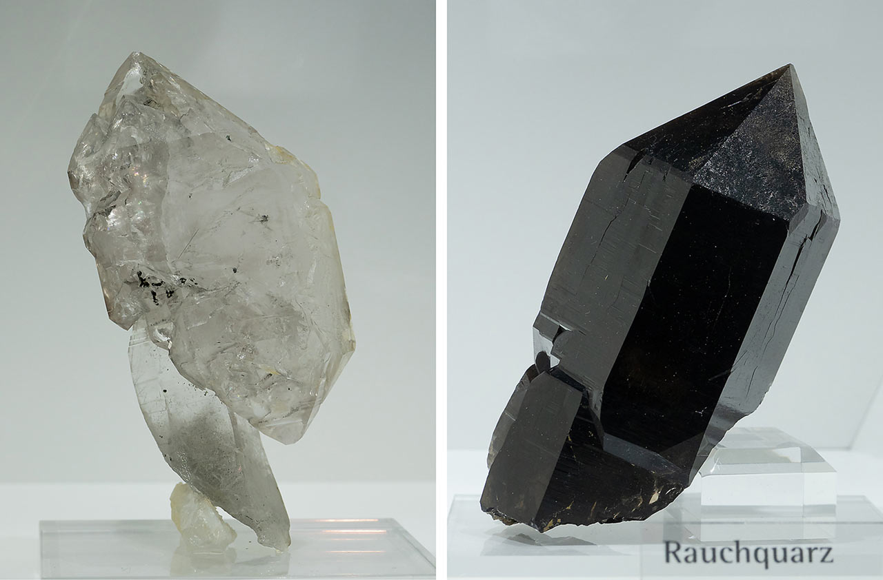 Alpine quartz crystals from Hohe Tauern, Austria
