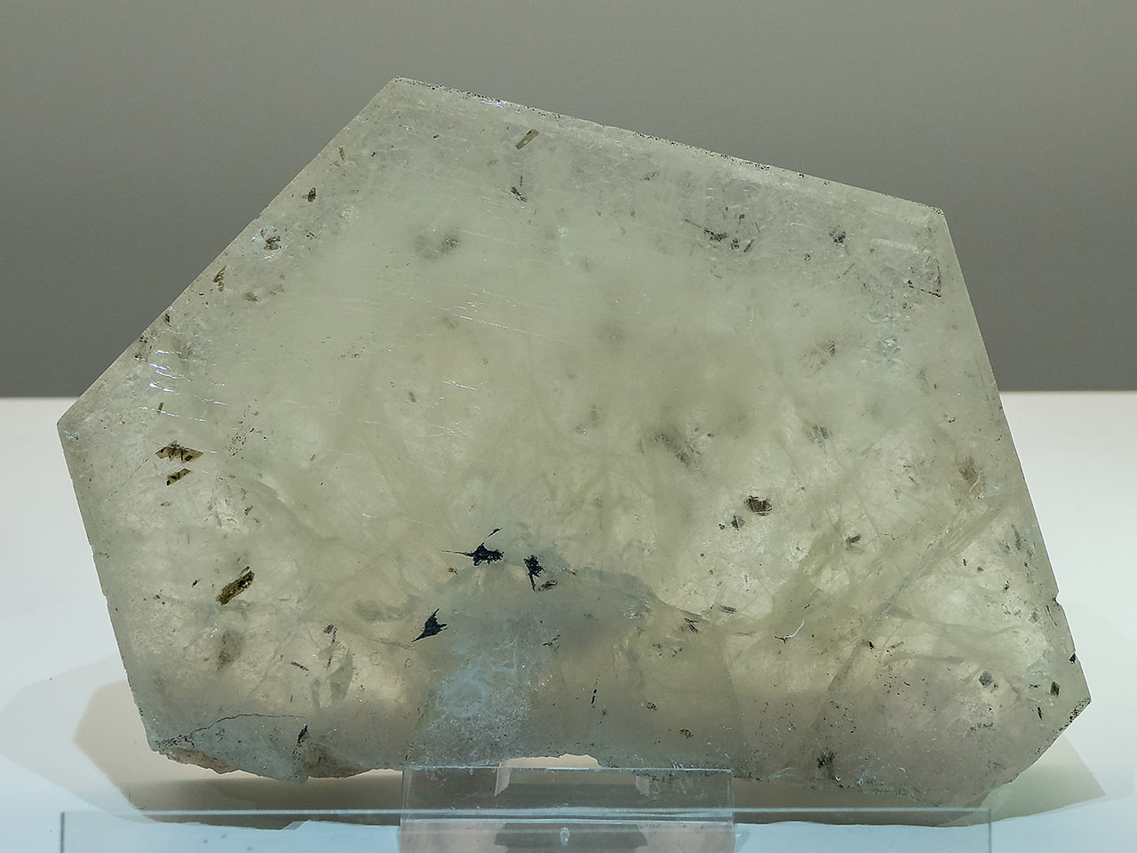 Huge apatite crystal from the Zillertal Alps, Austria