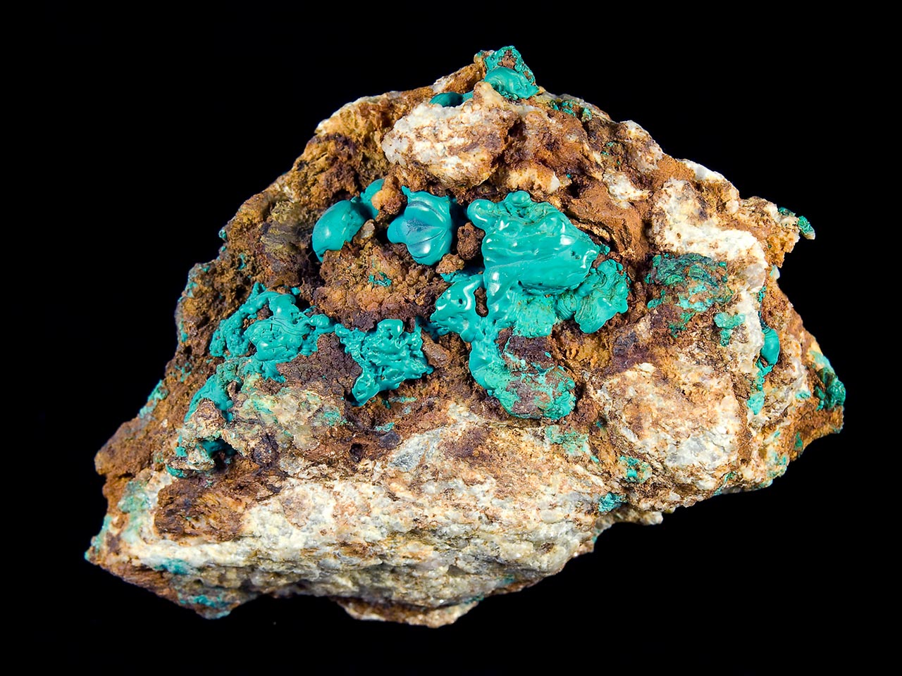 Pseudomalachite on matrix from Ľubietová, Slovakia