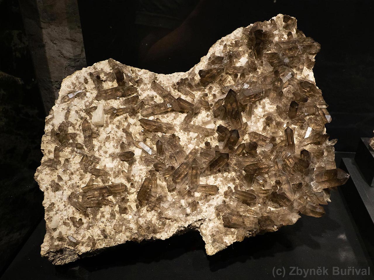 dark gemmy smoky quartz crystals from Tiefengletscher, Switzerland