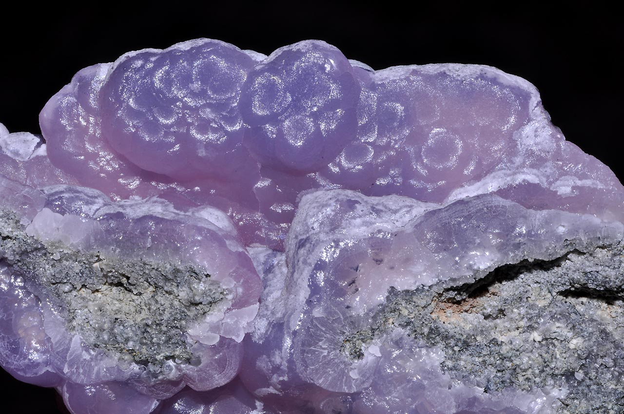 Botryoidal purple smithsonite from USA