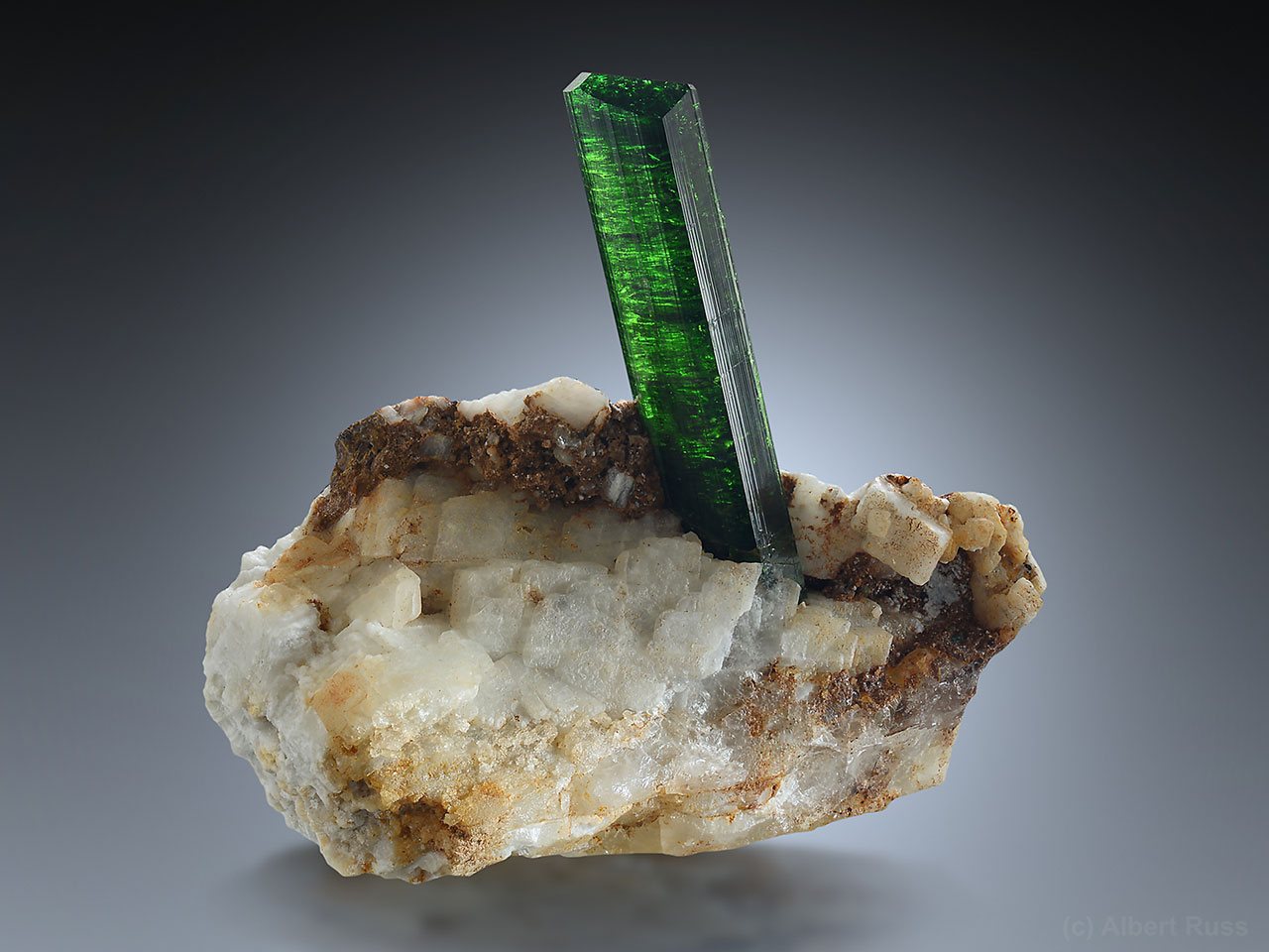 Very uncommon green chromdravite from Commander Mine, Nadonjukin, Simanjiro District, Manyara Region, Tanzania.