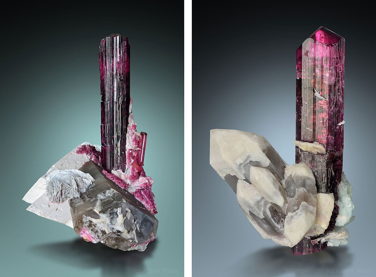 Dark red rubellite tourmaline from Malkhan, Zabaykalsky Krai, Russia.