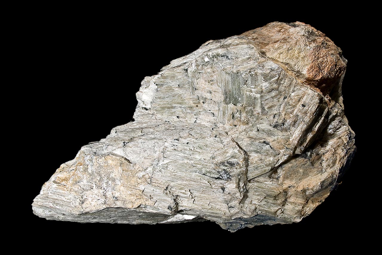 Pale brown tabular wollastonite crystals from Tranomaro, Madagascar