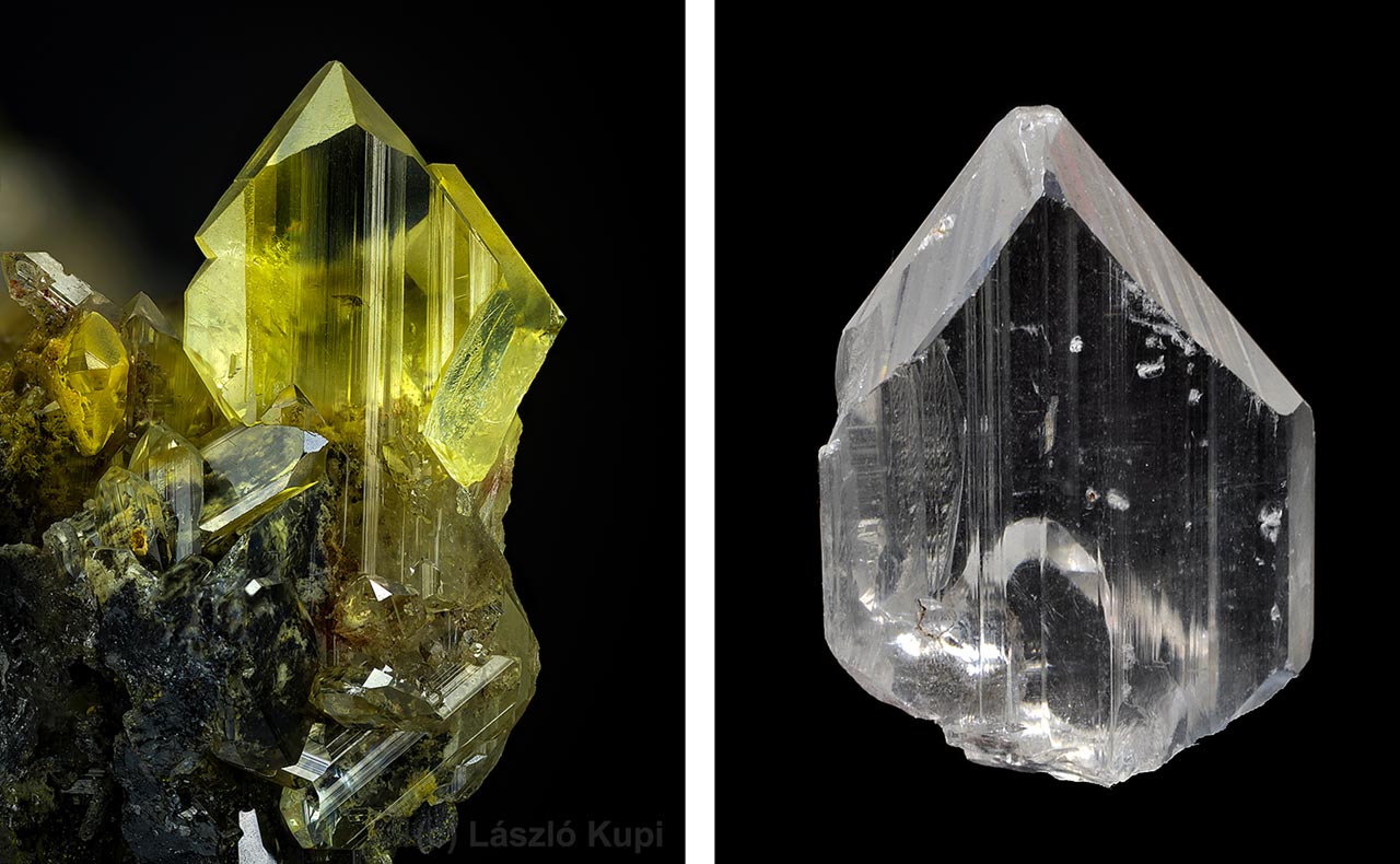 Anglesite crystals from Toussit, Oujda-Angad, Morocco