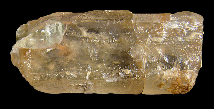 Gemmy clear aragonite crystal from Číčov Hill, Czech Republic