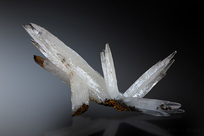 White aragonite crystals from Podrečany, Slovakia