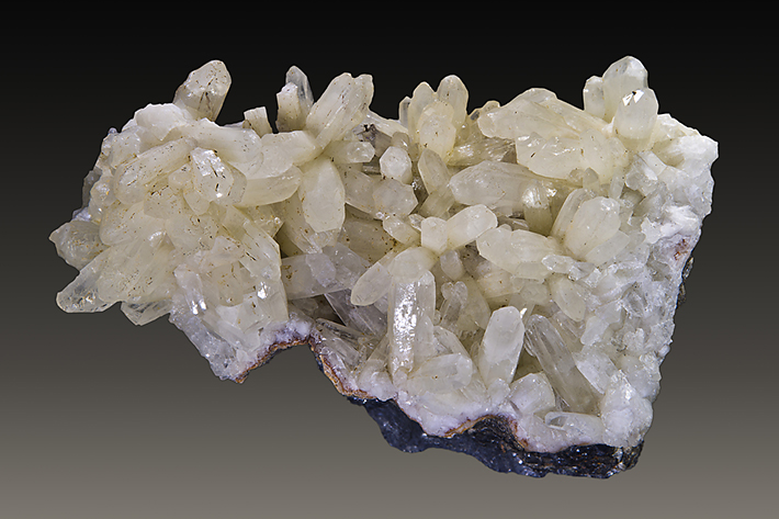 Pale plumboan aragonite (variety tarnowitzite) from Zellidja Mine, Touissit, Morocco