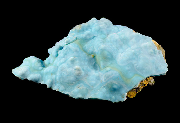 Bright blue aragonite (variety zeiringite) from Dobšiná, Slovakia