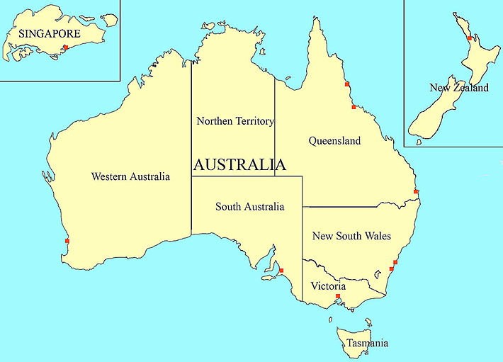 Australia Political Map 