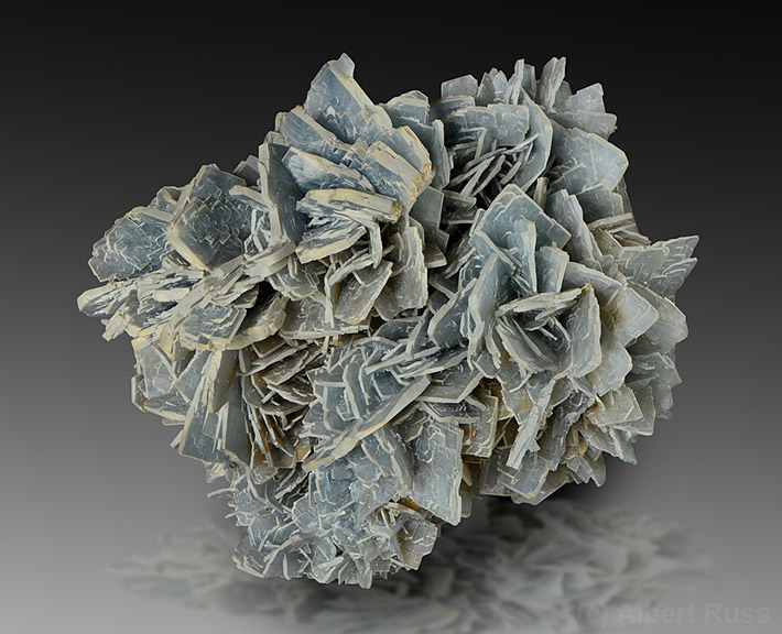 grayish platty baryte from Austria