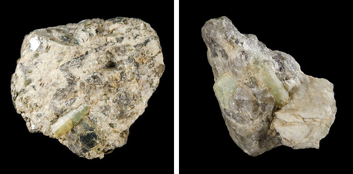Crystals of common beryl from Marsikov, Czech Republic