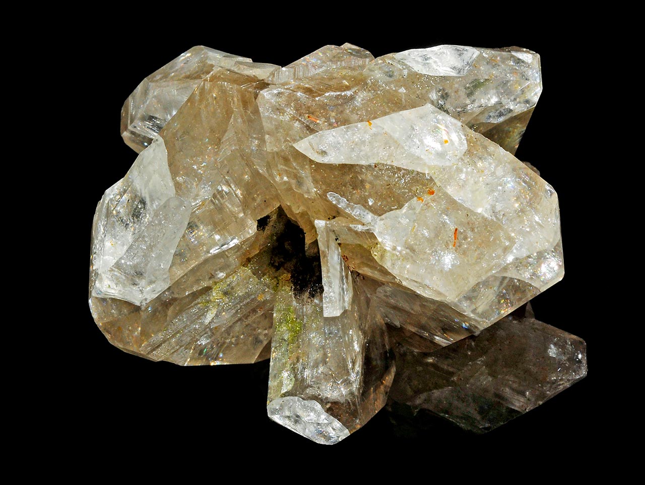 Complex twinned crystals of cerussite from Uitsab Mine, Namibia