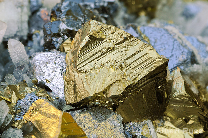Crystal of chalcopyrite from Hodruša-Hámre, Slovakia