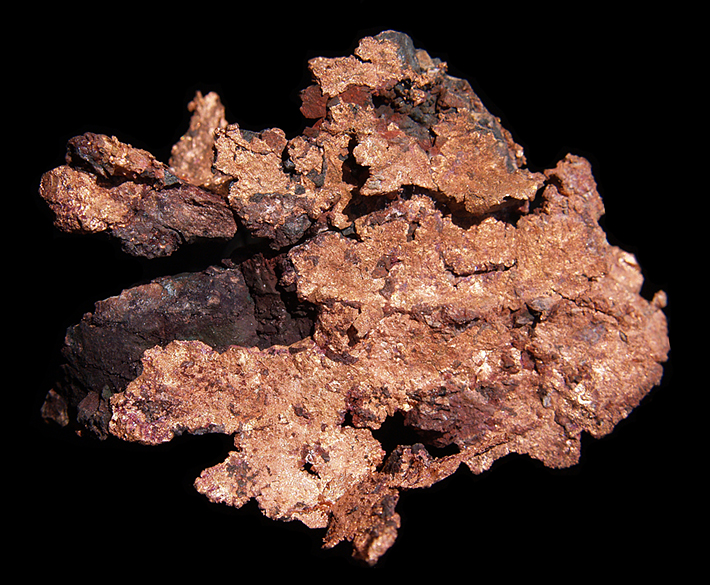 Native copper from Ray Mine, Arizona