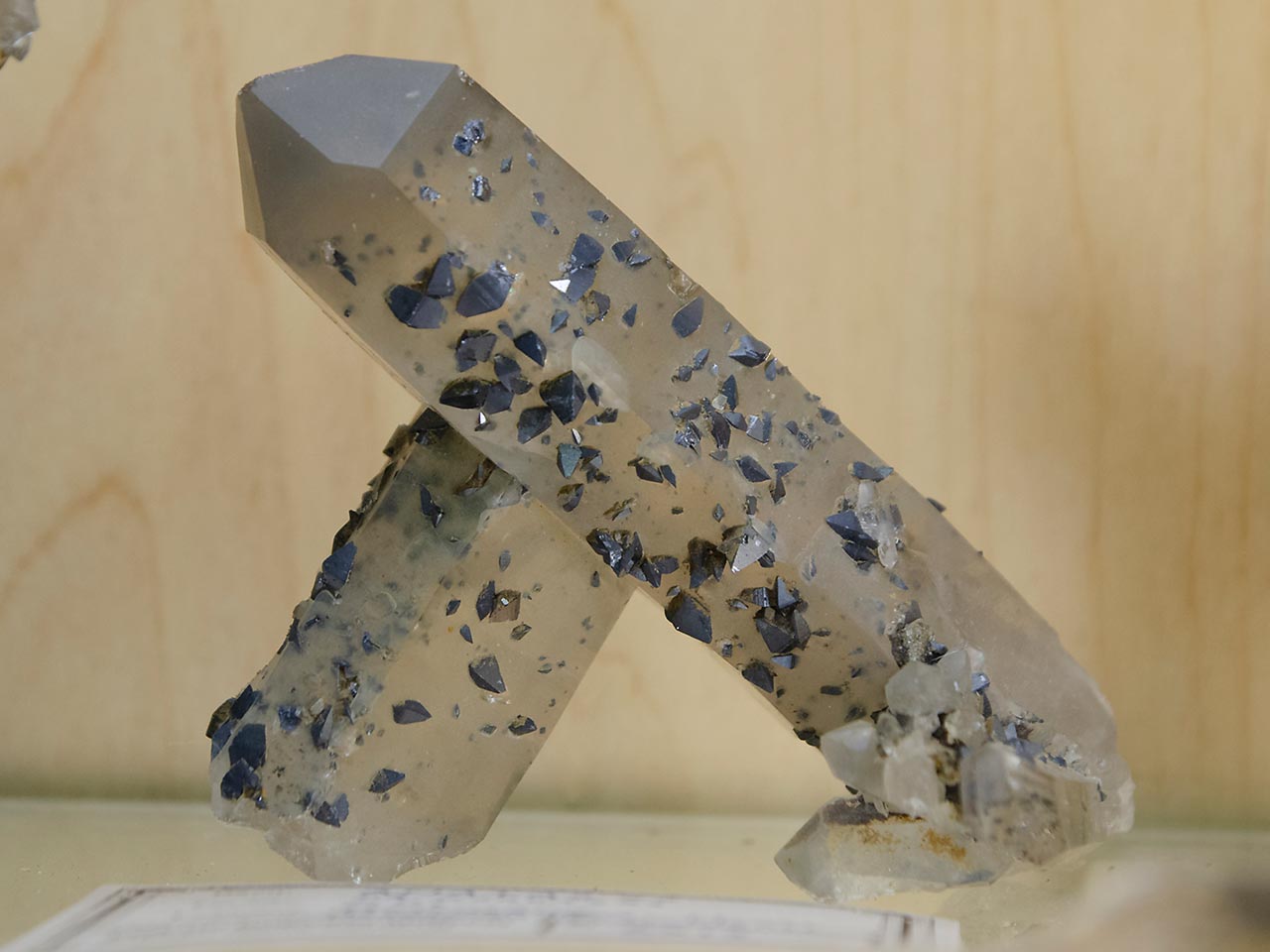 Quartz crystals with anatase from Hardangervidda, Norway