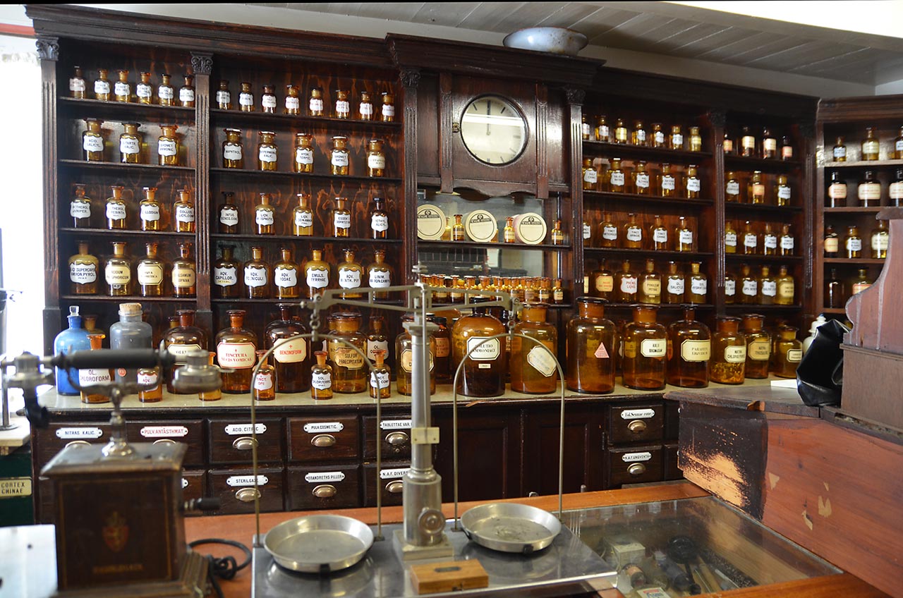 Complete historic pharmacy