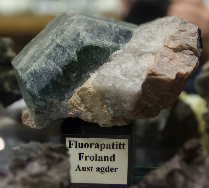 Fluorapatite from pegmatite in Froland, Norway