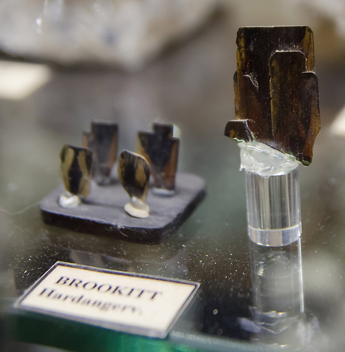 Brookite crystals from Hardangervidda, Norway