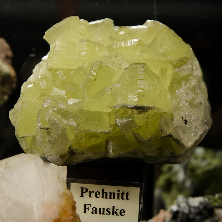 Huge crystals of prehnite from Fauske, Norway