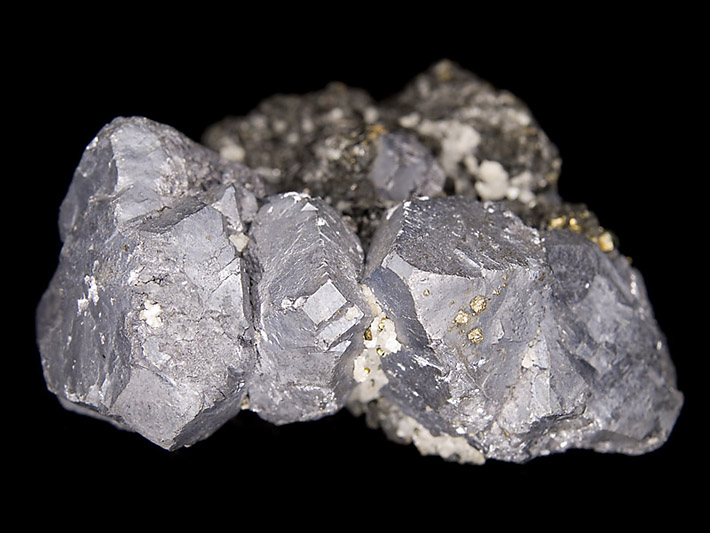 Octahedral crystals of galena from Viburnum, Missouri, USA