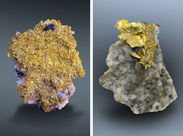 Native gold from Romania