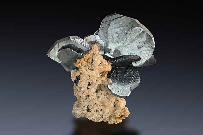 Hematite crystals from Cavradi, Switzerland