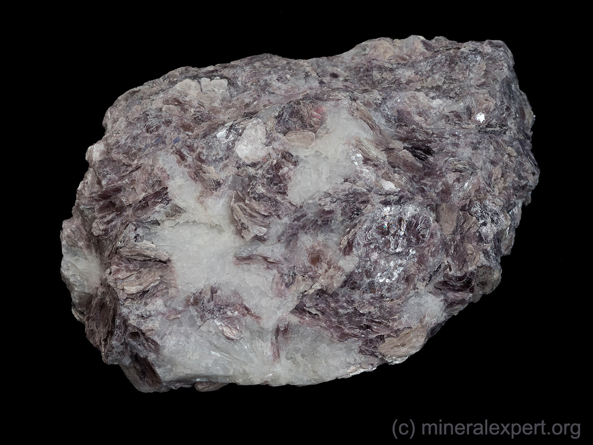 Pink lepidolite from Høydalen pegmatite , Norway