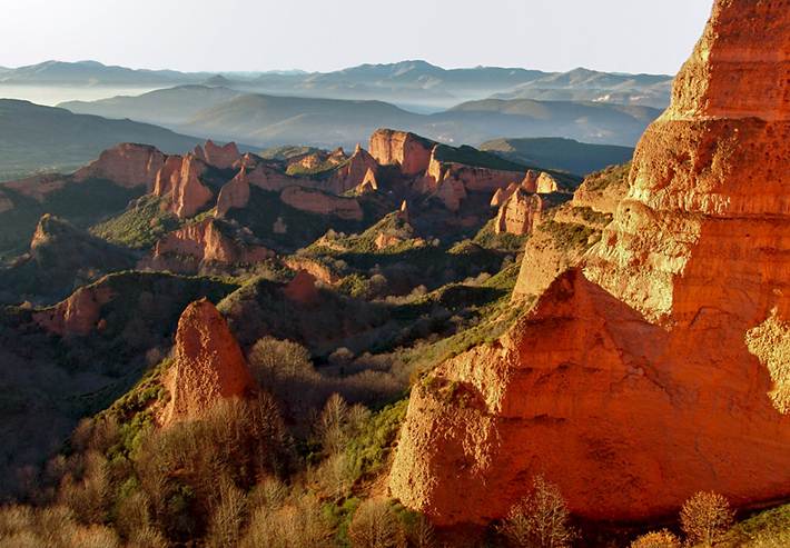 Las Medulas UNESCO heritage site in Spain