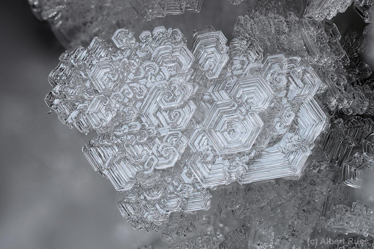 Detail of ice crystals