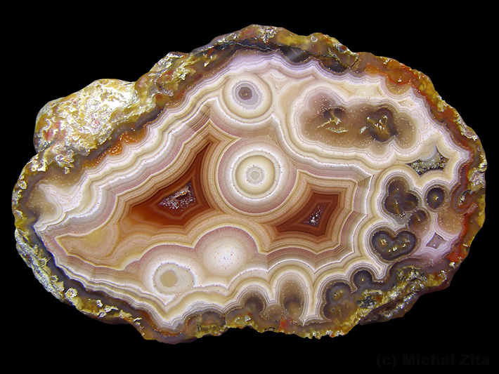 Perfect laguna agate from Ojo Laguna, Mexico