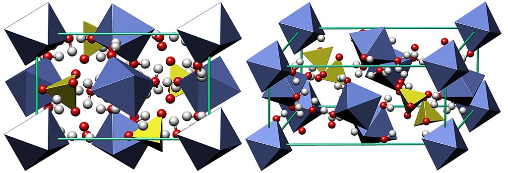 Crystal structure of melanterite