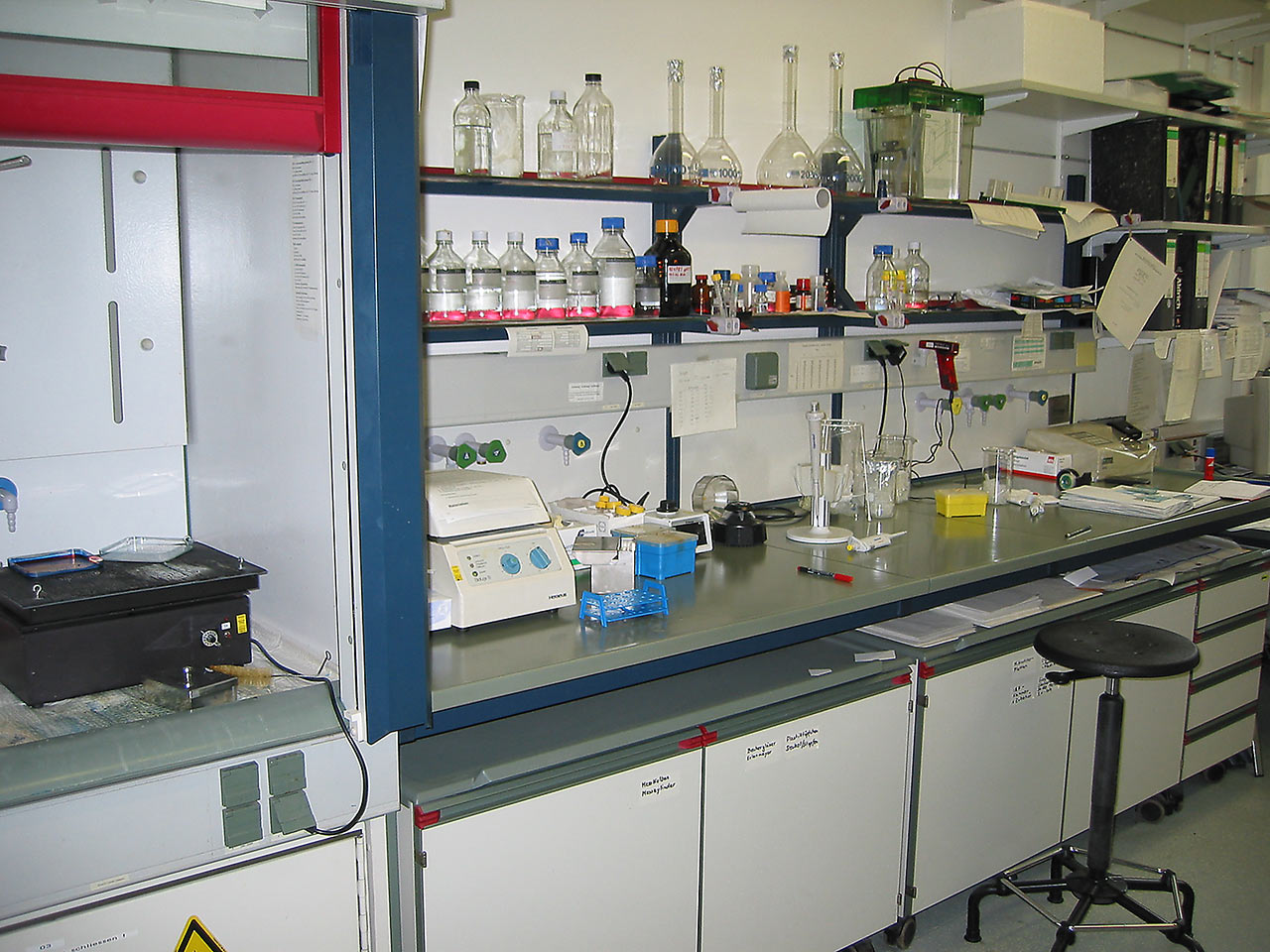 view over the chemical laboratory