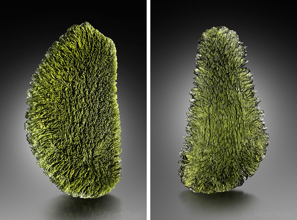 Top quality moldavite from Dobrkovska Lhotka, South Bohemia, Czech Republic