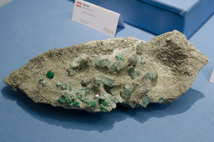 Emerald and aquamarine from Habachtal, Austria