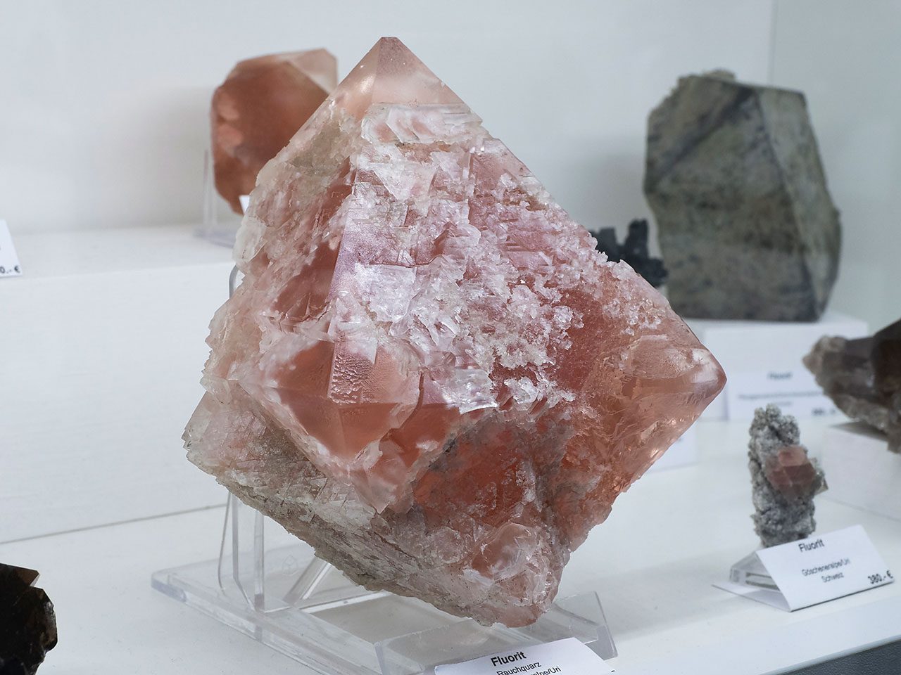 Huge pink Alpine fluorite from Göscheneralp, Kanton Uri, Switzerland
